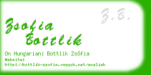 zsofia bottlik business card